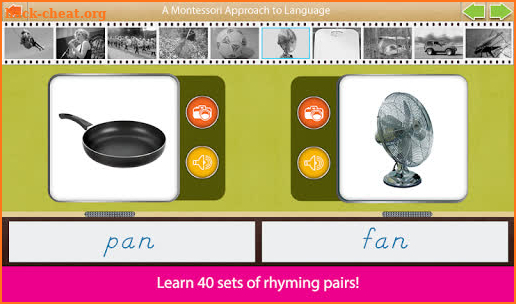 Rhyming - Montessori Pre-Language Exercises screenshot