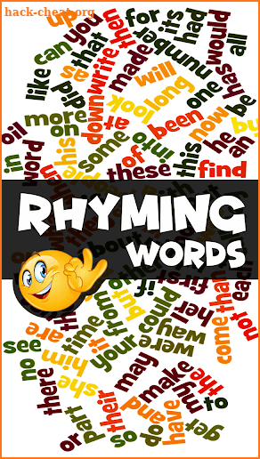 rhyming words - vocabulary builder quiz screenshot