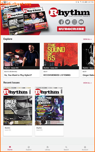 Rhythm Magazine screenshot
