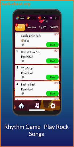 Rhythm Piano Tiles Rock Songs screenshot