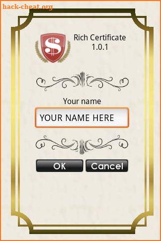 Rich Certificate screenshot