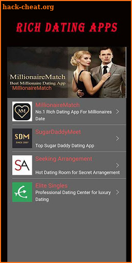 Rich Dating - Luxury Dating For Millionaires Date screenshot