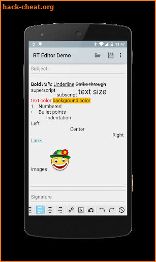 Rich Text Editor Demo screenshot