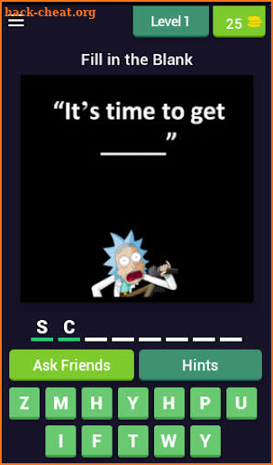 Rick and Morty Quotes Quiz screenshot