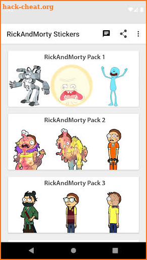 Rick & Morty Stickers for WhatsApp WastickerApps screenshot