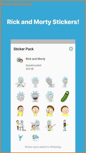 Rick and Morty - WhatsApp Stickers screenshot
