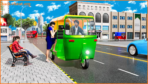 Rickshaw Driving Rickshaw Game screenshot