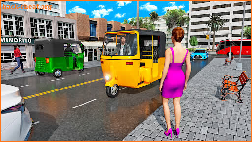 Rickshaw Driving Rickshaw Game screenshot
