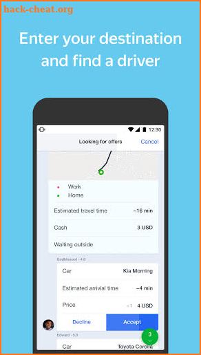Rida —  set up a price on a ride unlike taxi screenshot