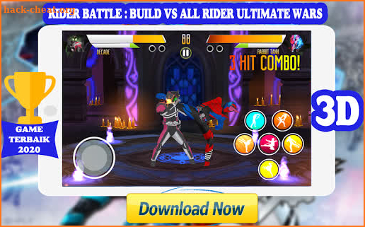 Rider Battle : Build Vs All Rider Henshin Fight 3D screenshot