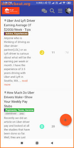 Ridesharing Forum - Rideshare Drivers Hangout screenshot