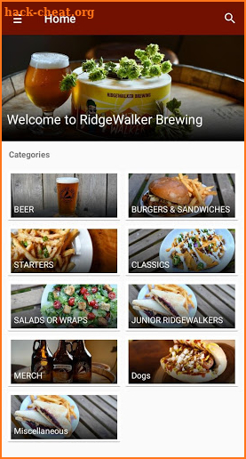 RidgeWalker Brewing Company screenshot
