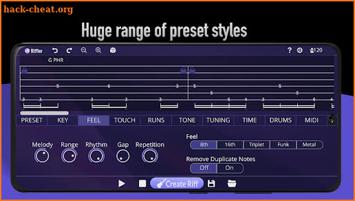 Riffler: Guitar Riff Generator screenshot