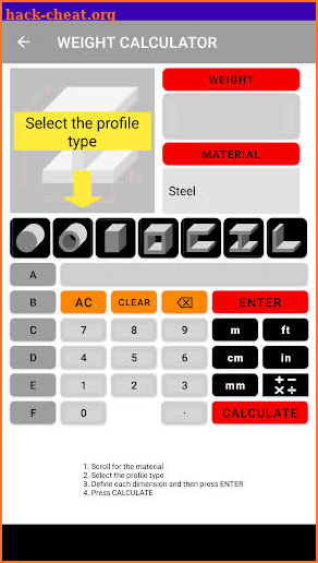 Rigging Calculator screenshot