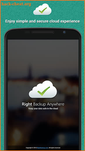 Right Backup Anywhere - Online Cloud Storage screenshot