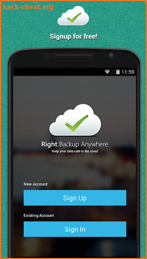 Right Backup Anywhere - Online Cloud Storage screenshot
