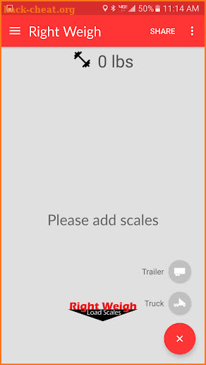 Right Weigh Load Scale app screenshot