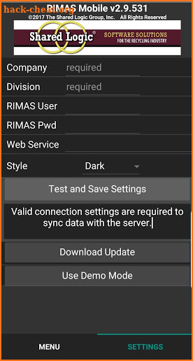 RIMAS Mobile screenshot