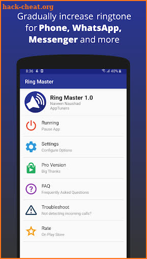 Ring Master - Increasing Ringtone Volume screenshot