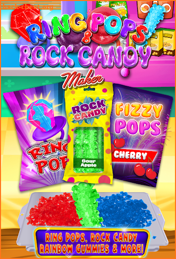 Ring Pop & Rock Candy Maker - Rainbow Cooking Kids screenshot