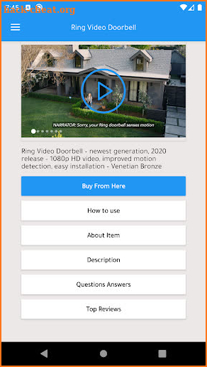 Ring Video Doorbell screenshot