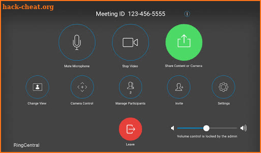 RingCentral Meetings Rooms screenshot