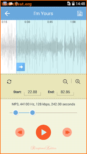 Ringtone Editor PRO-MP3 Cutter screenshot