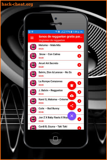 ringtone reggaeton free ringtones for your cell screenshot