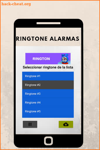 ringtones alarmas, tonos y sonidos de alarmas screenshot