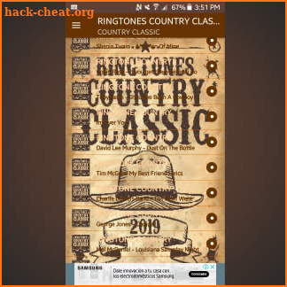 RINGTONES COUNTRY CLASSIC screenshot