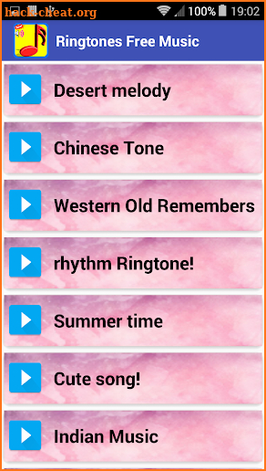 Ringtones free music screenshot