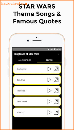 Ringtones of Star Wars screenshot
