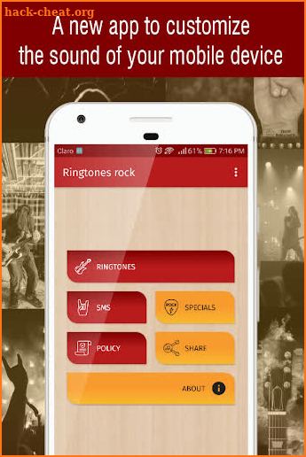 ringtones rock for phone, rock sound ringtones screenshot