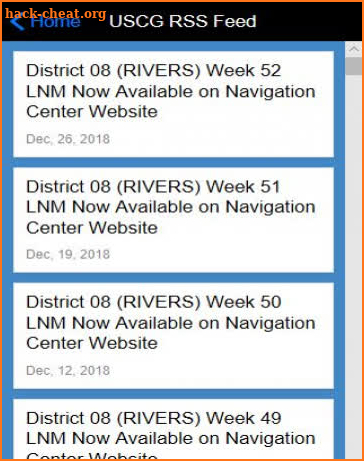 River Index screenshot