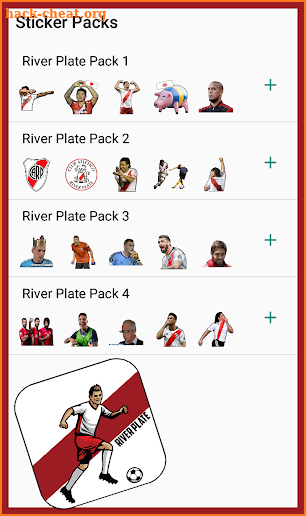 River Plate Stickers For WhatsApp - WAStickerApp screenshot