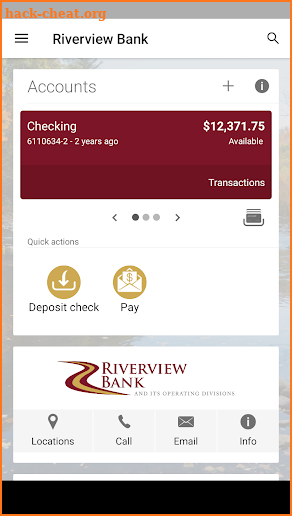 Riverview Bank screenshot