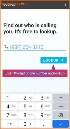 rLookup – Reverse Phone Lookup screenshot