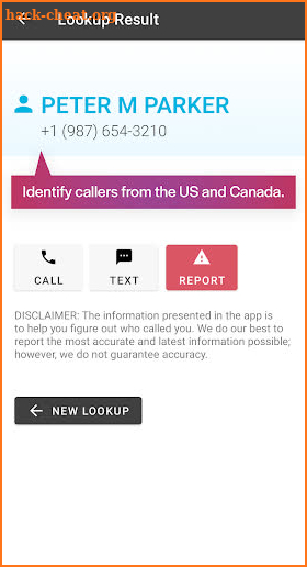 rLookup – Reverse Phone Lookup screenshot