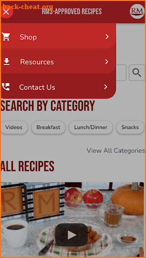 RM3®-Approved Recipes screenshot