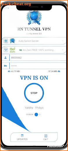 RN TUNNEL VPN screenshot