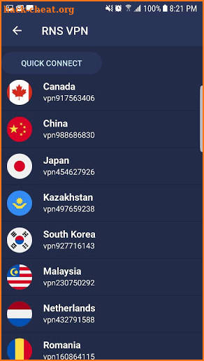 RNS Free Residential VPN screenshot