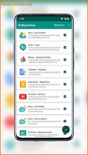 RnShareClean screenshot
