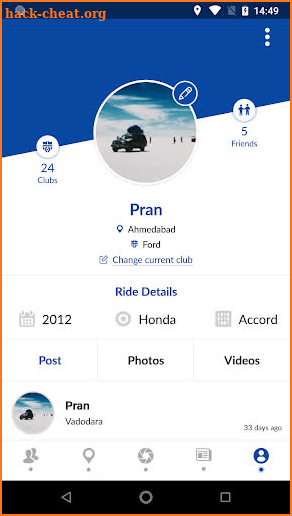 Road Club App screenshot