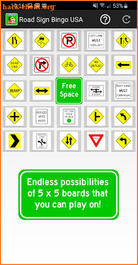 Road Sign Bingo USA (Express Route) screenshot