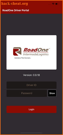 RoadOne Driver Portal screenshot