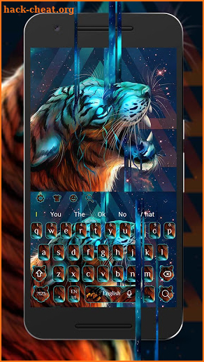 Roar Galaxy Tiger Keyboard Theme screenshot