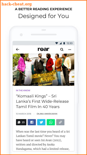 Roar Media screenshot