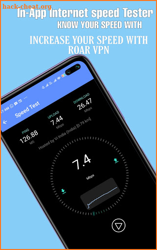 ROAR VPN : BEST FREE & SECURE VPN WITH SPEED TEST screenshot