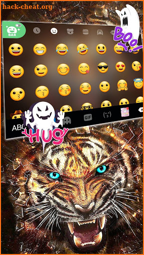 Roaring Fierce Tiger Keyboard Theme screenshot