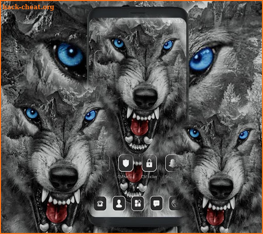 Roaring Wild Wolf Theme screenshot